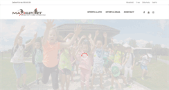 Desktop Screenshot of maxisport.com.pl